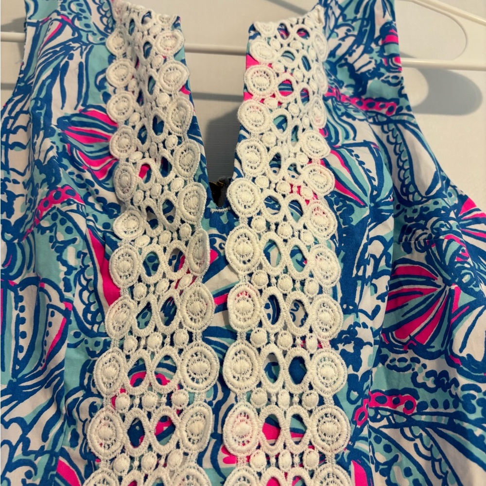 Lilly Pulitzer for Target Blue and Pink Paisley Midi Dress - Picture 2 of 5